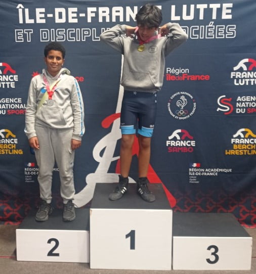 Championnats d'Ile de France : 2 lutteurs sur le podium ! 1