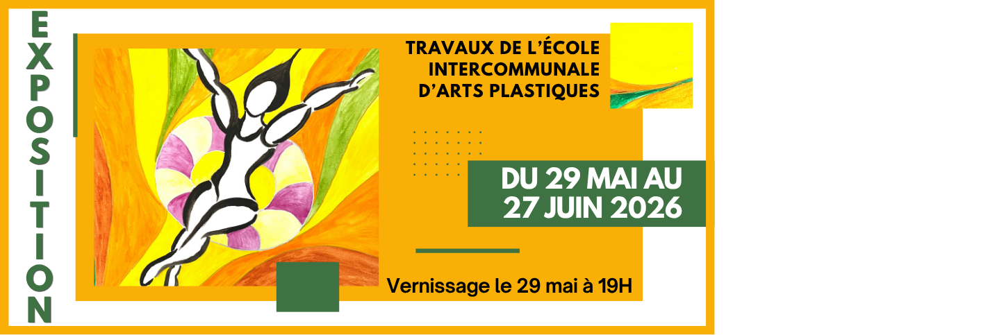 Ne manquez pas l’exposition des travaux d’arts plastiques dans le hall de la Maison des Sports 