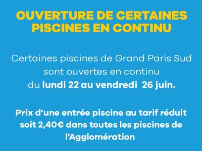 Information de GPS - Ouvertures étendues des piscines 6