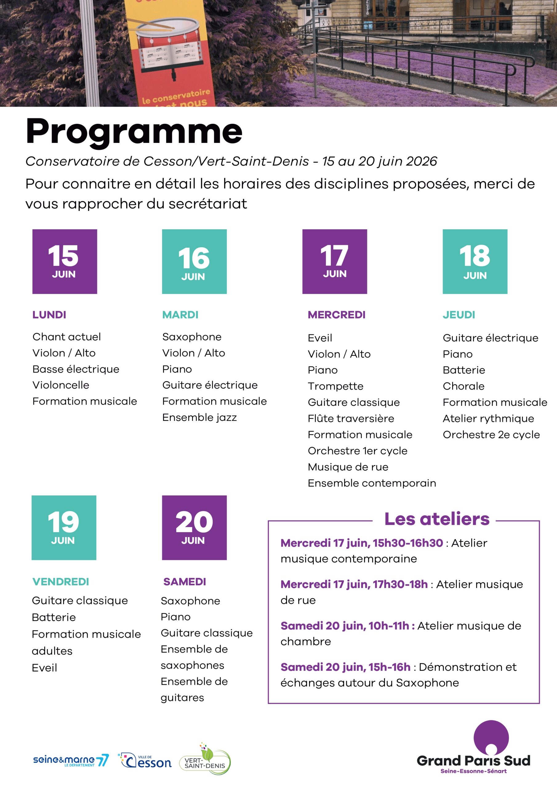 Portes ouvertes du conservatoire de Cesson / Vert-Saint-Denis 2