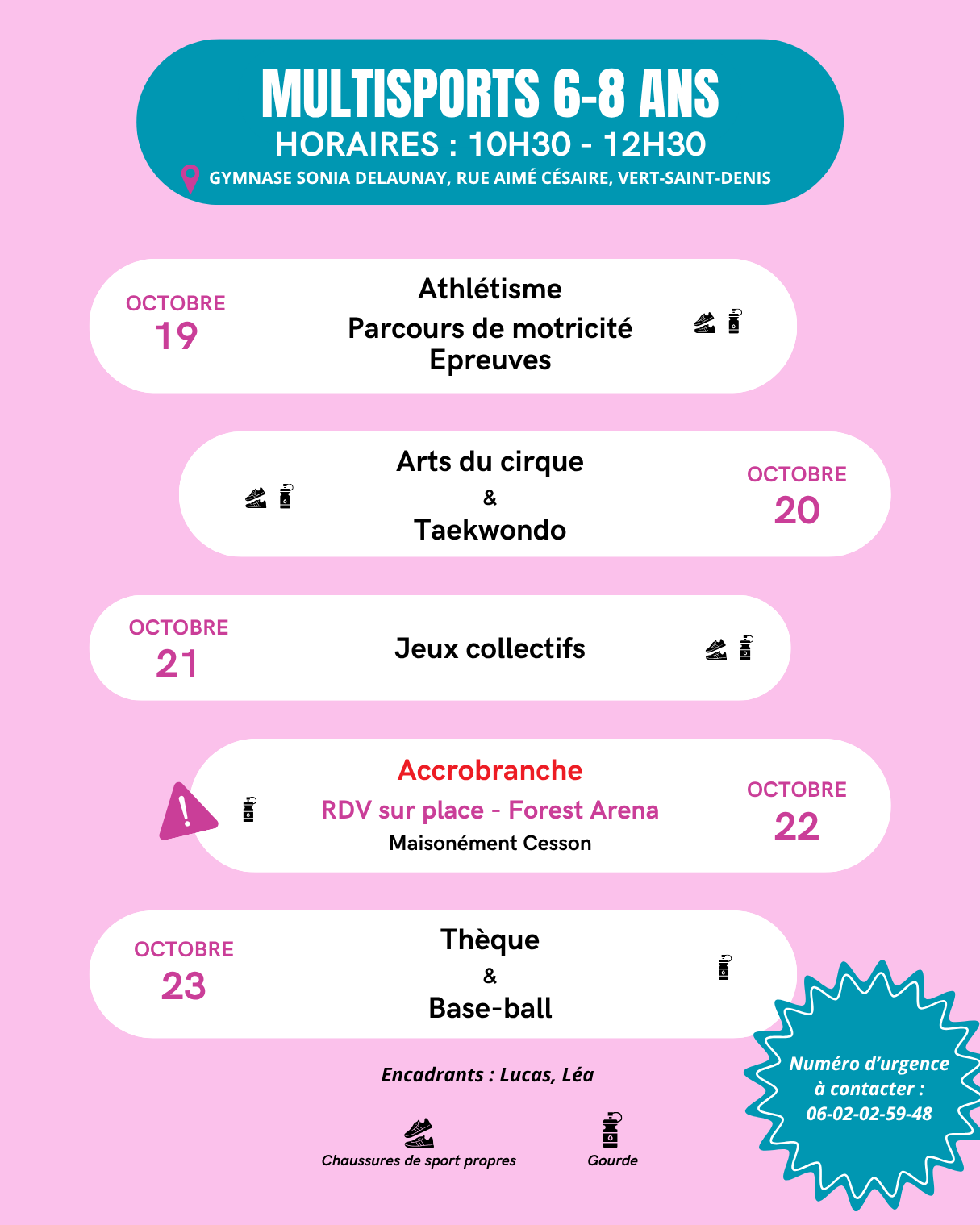 Les stages reviennent déjà !! 8